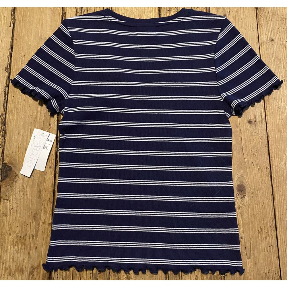 ABOUND Womens Size S ‘’Navy Evening Nantucket’’ Striped Top. NWT - Picture 2 of 8